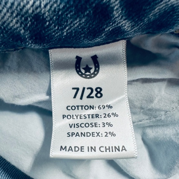 Austin Landing Light Wash Mid Rise Straight Leg Jeans, Size 7/28, Rare - Picture 7 of 9